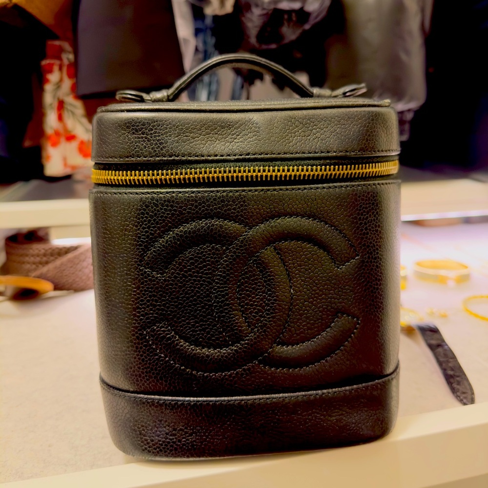 Authentic Chanel vintage vanity case